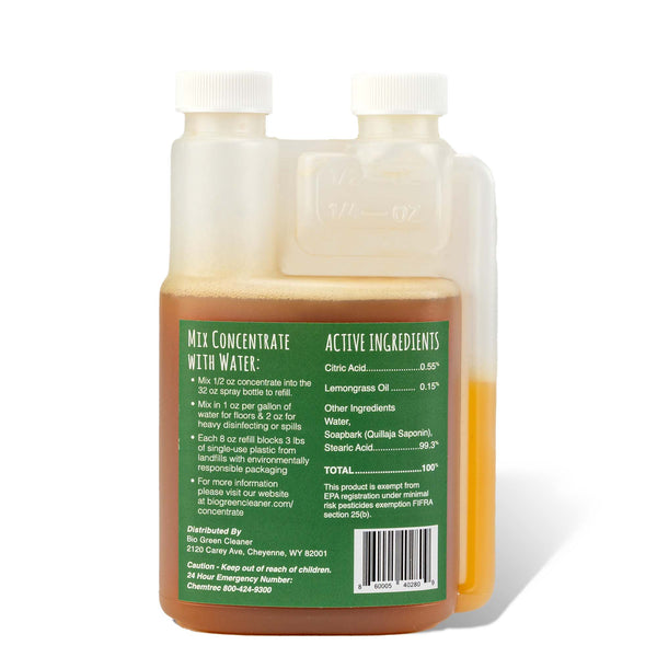 Bio Green Cleaner -  All Natural Kitchen Concentrate (Spray Bottle Included)